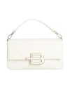 Baldinini Woman Handbag White Size - Calfskin, Pvc - Polyvinyl Chloride