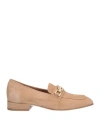 Baldinini Woman Loafers Beige Size 11 Soft Leather