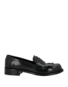 Baldinini Woman Loafers Black Size 11 Soft Leather