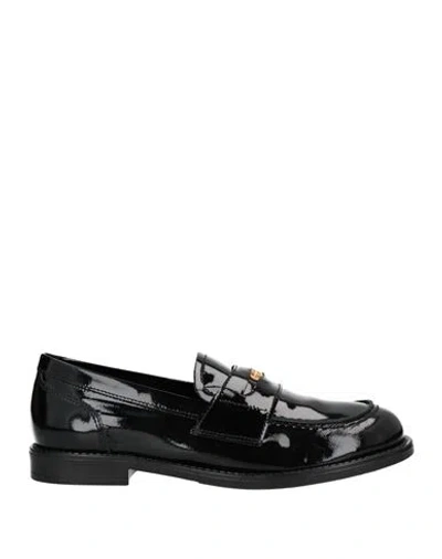 Baldinini Woman Loafers Black Size 11 Soft Leather