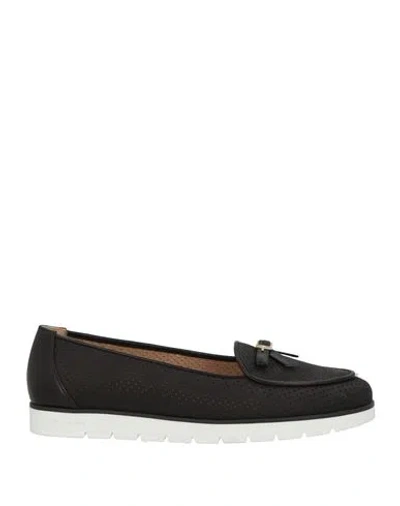 Baldinini Woman Loafers Black Size 7 Leather