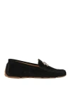 Baldinini Woman Loafers Black Size 8 Leather In Black