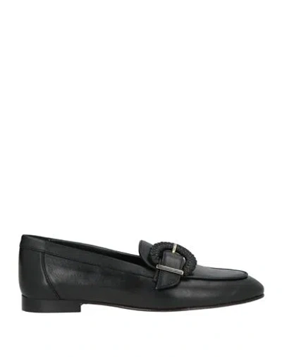 Baldinini Woman Loafers Black Size 8 Leather