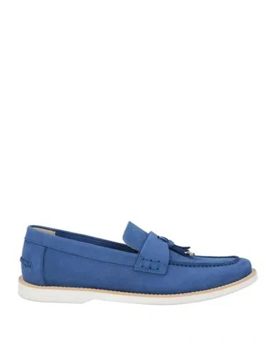 Baldinini Woman Loafers Blue Size 9 Leather