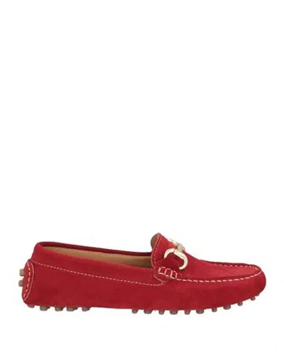 Baldinini Woman Loafers Brick Size 7 Leather In Red