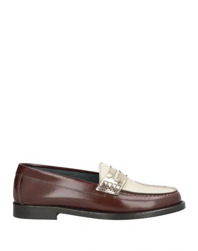 Baldinini Woman Loafers Brown Size 6 Leather In Brown