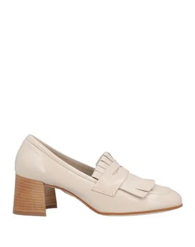 Baldinini Woman Loafers Ivory Size 11 Soft Leather In White
