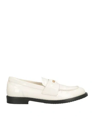 Baldinini Woman Loafers Off White Size 6 Leather