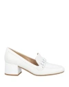 Baldinini Woman Loafers White Size 6 Calfskin In White