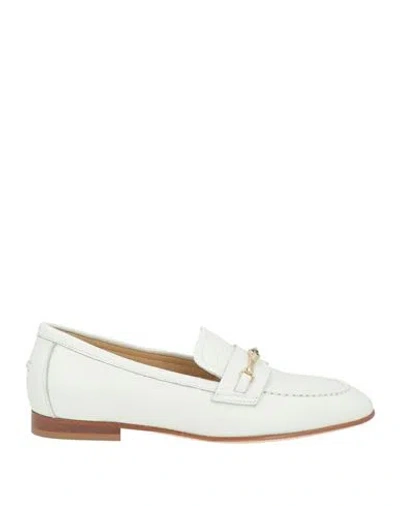 Baldinini Woman Loafers White Size 6 Leather