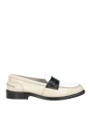 Baldinini Woman Loafers White Size 11 Soft Leather In White