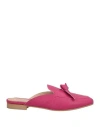 Baldinini Woman Mules & Clogs Fuchsia Size 8 Soft Leather In Pink