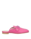 Baldinini Woman Mules & Clogs Magenta Size 5 Leather In Magenta
