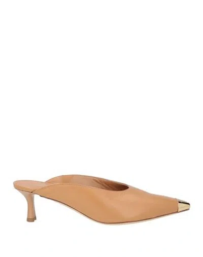 Baldinini Woman Mules & Clogs Mustard Size 7.5 Calfskin In Yellow