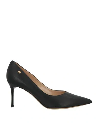 Baldinini Woman Pumps Black Size 10 Leather