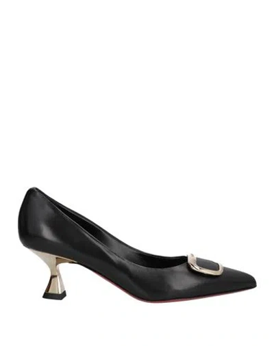 Baldinini Woman Pumps Black Size 6.5 Soft Leather