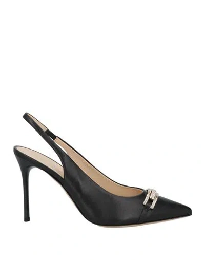 Baldinini Woman Pumps Black Size 6 Leather