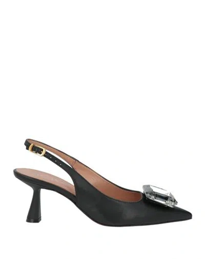 Baldinini Woman Pumps Black Size 6 Leather