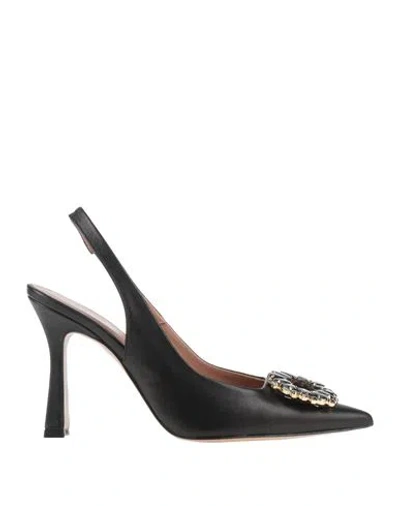 Baldinini Woman Pumps Black Size 11 Soft Leather