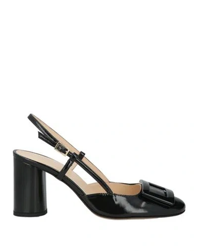 Baldinini Woman Pumps Black Size 8 Leather