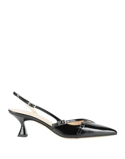 Baldinini Woman Pumps Black Size 8 Leather