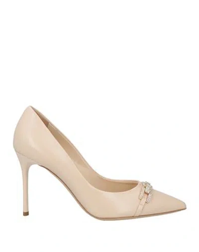 Baldinini Woman Pumps Blush Size 5 Leather In Pink
