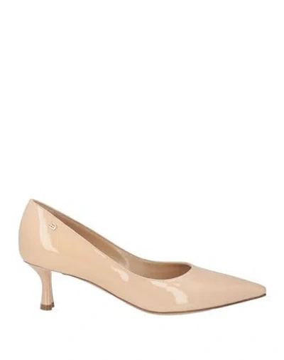 Baldinini Woman Pumps Cream Size 5.5 Leather In White