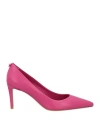 Baldinini Woman Pumps Fuchsia Size 6 Soft Leather In Pink