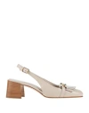 Baldinini Woman Loafers Ivory Size 11 Soft Leather In White