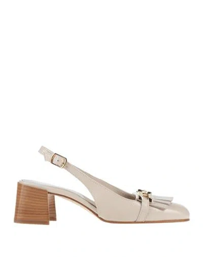 Baldinini Woman Loafers Ivory Size 11 Soft Leather In White