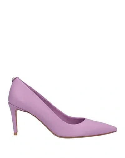 Baldinini Woman Pumps Light Purple Size 11 Soft Leather