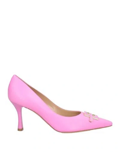 Baldinini Woman Pumps Pink Size 8 Leather