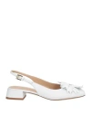 Baldinini Woman Pumps White Size 6.5 Leather In White