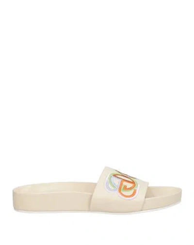 Baldinini Woman Sandals Beige Size 8 Leather
