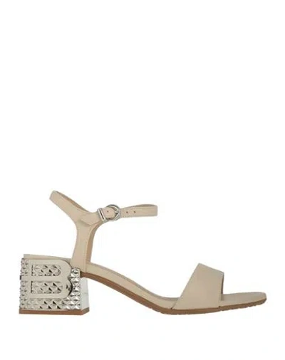 Baldinini Woman Sandals Beige Size 8 Leather