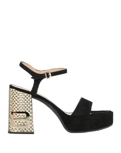 Baldinini Woman Sandals Black Size 6 Leather