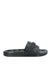 Baldinini Woman Sandals Black Size 7 Rubber In Black
