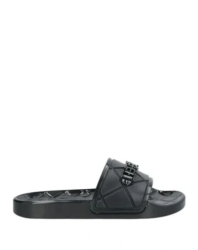 Baldinini Woman Sandals Black Size 7 Rubber