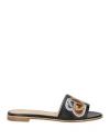 Baldinini Woman Sandals Black Size 8 Leather