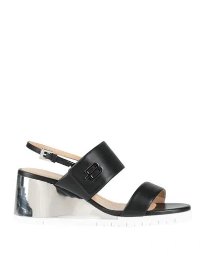 Baldinini Woman Sandals Black Size 8 Leather