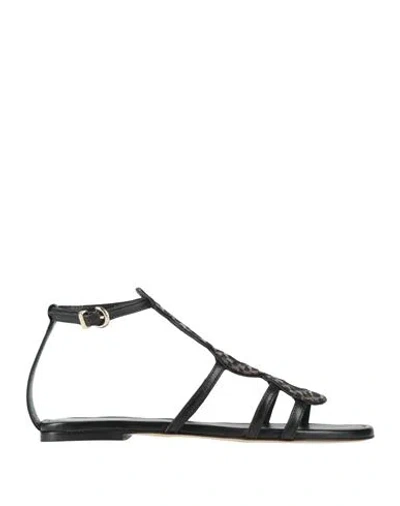 Baldinini Woman Sandals Black Size 9 Leather