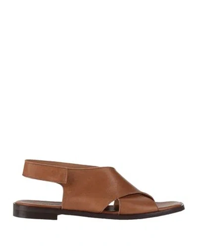 Baldinini Woman Sandals Brown Size 6 Calfskin