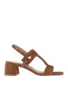 Baldinini Woman Sandals Brown Size 11 Soft Leather