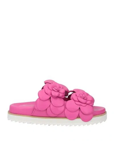 Baldinini Woman Sandals Fuchsia Size 6 Leather