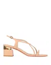Baldinini Woman Sandals Light Pink Size 6.5 Soft Leather