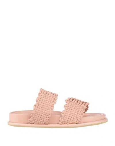 Baldinini Woman Sandals Light Pink Size 8 Leather