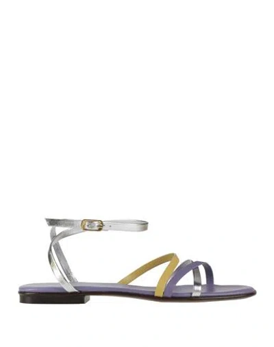 Baldinini Woman Sandals Light Purple Size 8 Leather