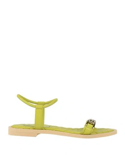 Baldinini Woman Sandals Lime Green Size 11 Leather