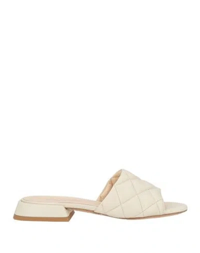 Baldinini Woman Sandals Off White Size 6 Leather