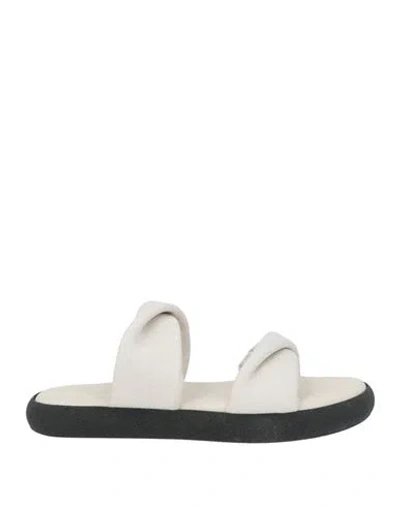 Baldinini Woman Sandals Off White Size 8 Leather